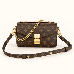 LV / Pochette Metis East-West / Monogram Brown