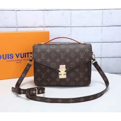 LV / Pochette Metis East-West / Monogram Brown