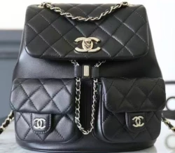 CHA Quilted Pocket Backpack / Black