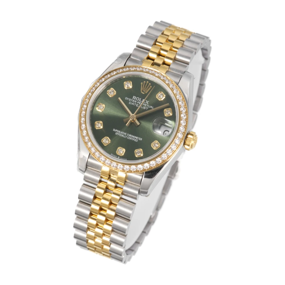 RLX Datejust 31 / Green Two Tone — реплика - image