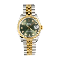 RLX Datejust 31 / Green Gold Markers