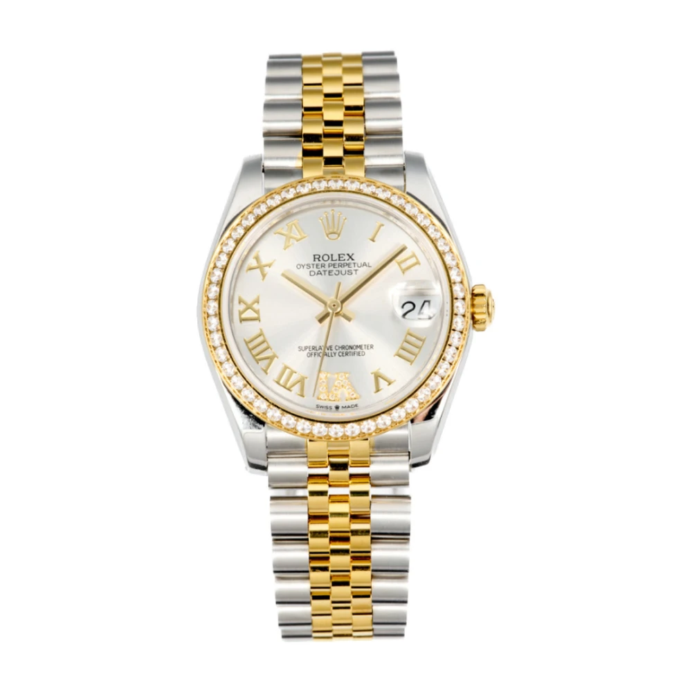 RLX Datejust 31 / White Roman Gold — реплика - image