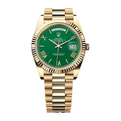 RLX Day-Date 40 / Green Gold Tone
