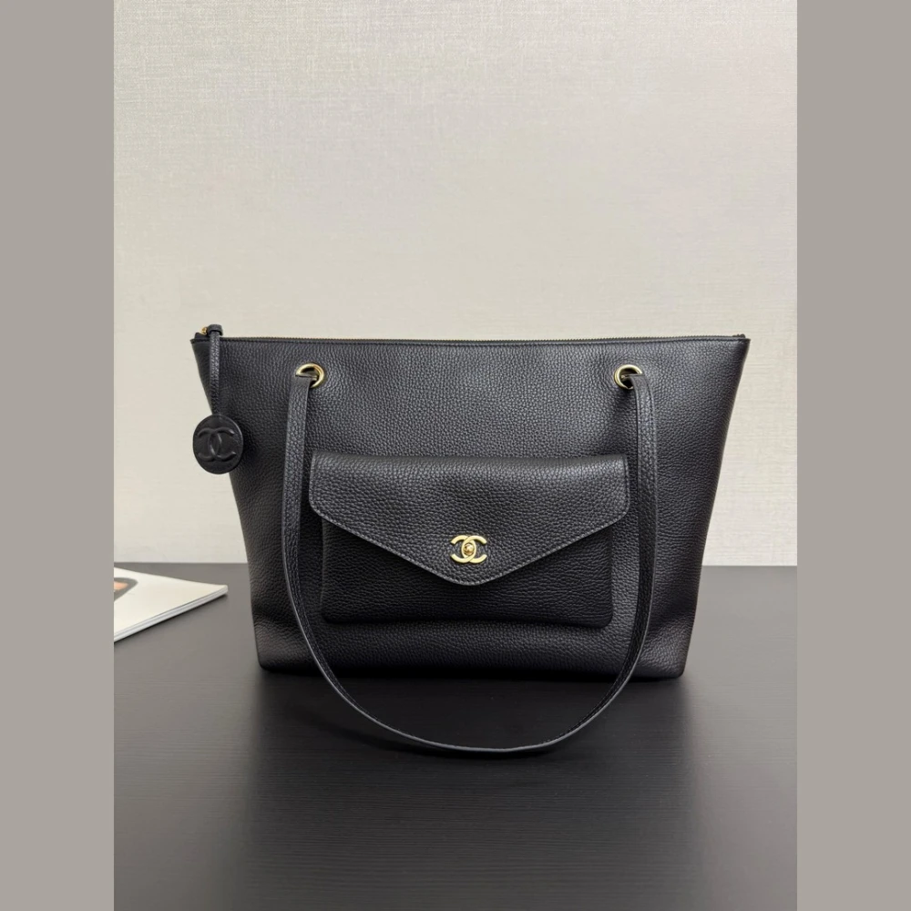 CHA Pocket Tote Bag / Black - image