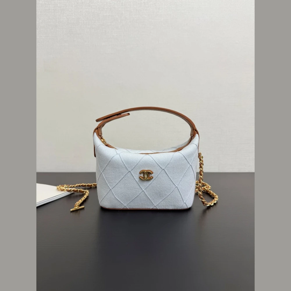 CHA Denim Lunch Box Bag / Light Blue - image