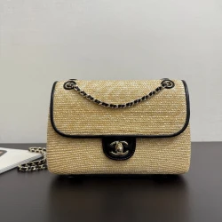 CHA Raffia Flap Bag / Color Selection