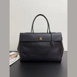 CHA Oversized Tote Bag / Black