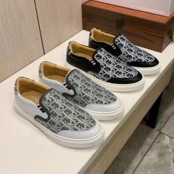 Dior Oblique Slip-On Sneaker / White & Black