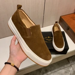 PRD Suede Slip-On Sneaker / Brown & Camel & Black