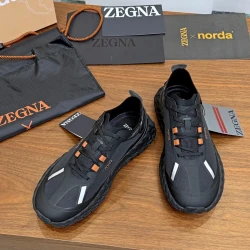 Zegna x Norda 001 Sneaker / Black & White & Red & Yellow & Beige & Blue