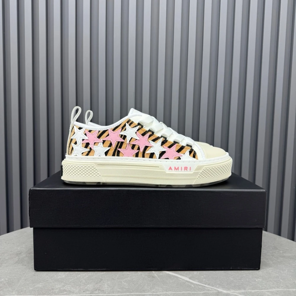 Amiri Stars Court Low / Brown & Pink & Black & Blue & Green & Red - image