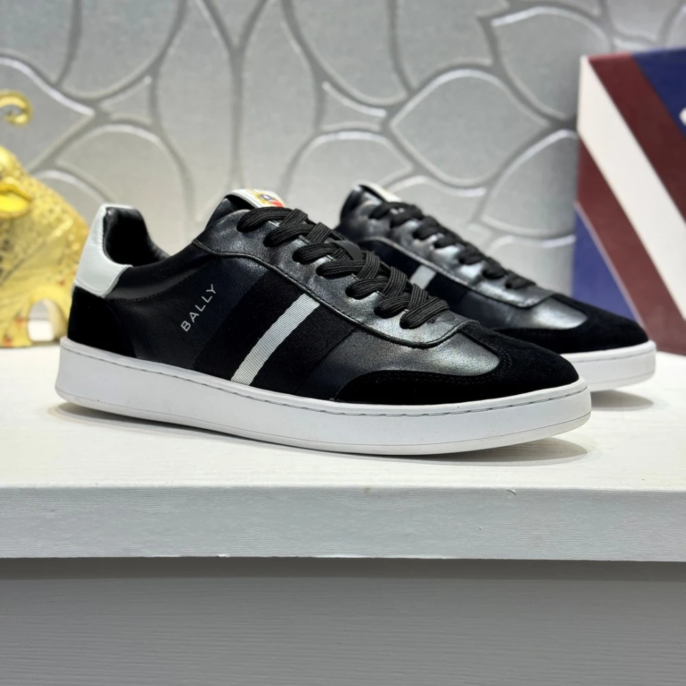 Bally Retro Trainer / Black & White & Red - image