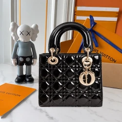 CD / Lady Dior Patent Small / Multicolor