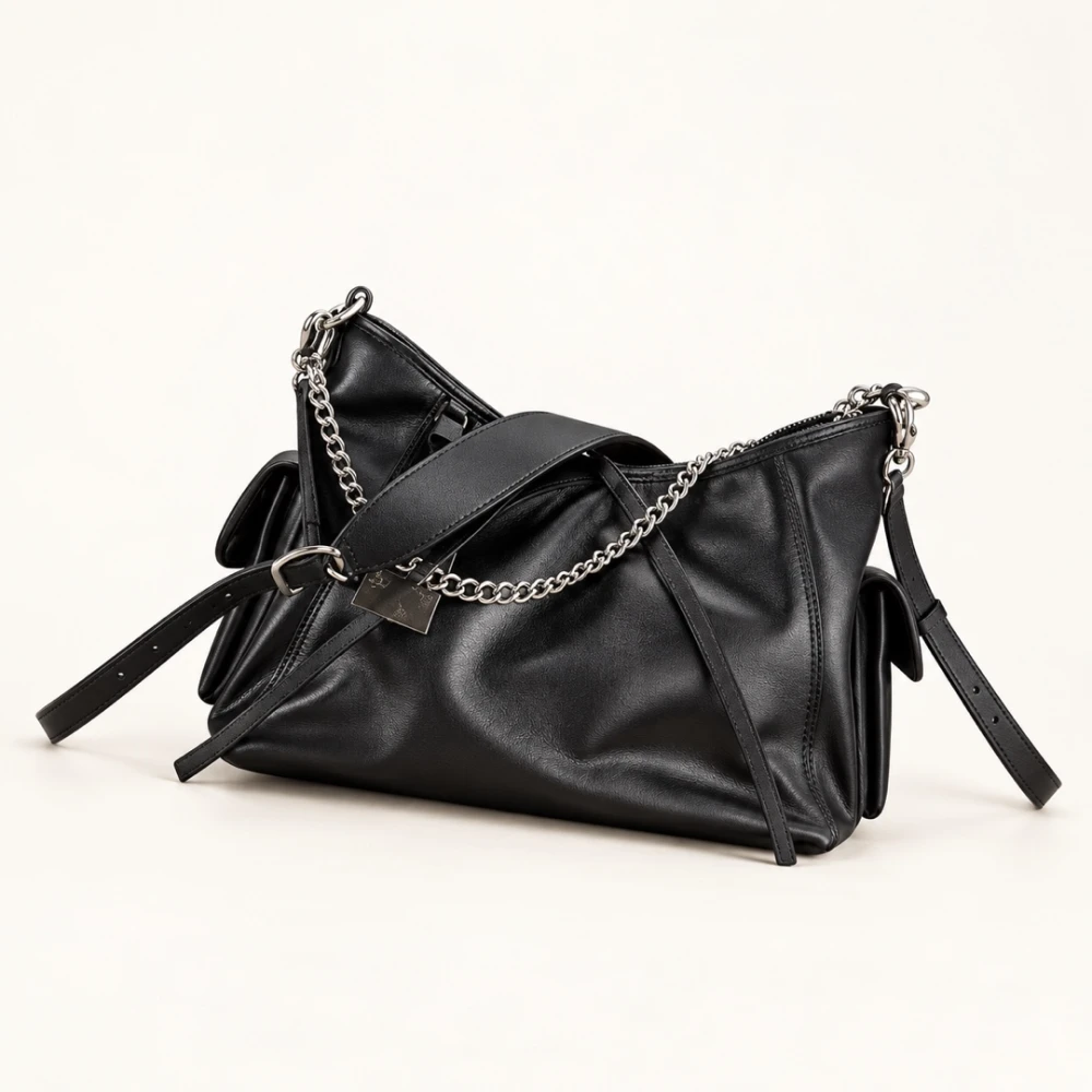 LV / Chain Hobo / Black - image