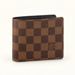 LV / Compact Fold Wallet / Damier Ebene