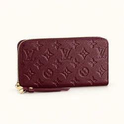 LV / Embossed Zip Wallet / Multicolor