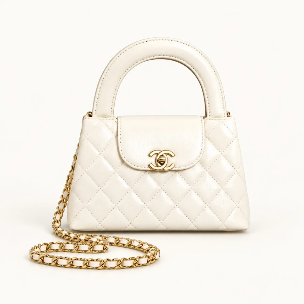 CC / Quilted Top Handle Mini / White - image