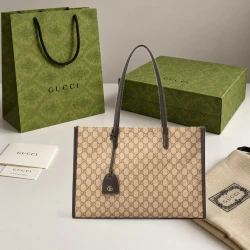GG / Canvas Tote / Beige Brown