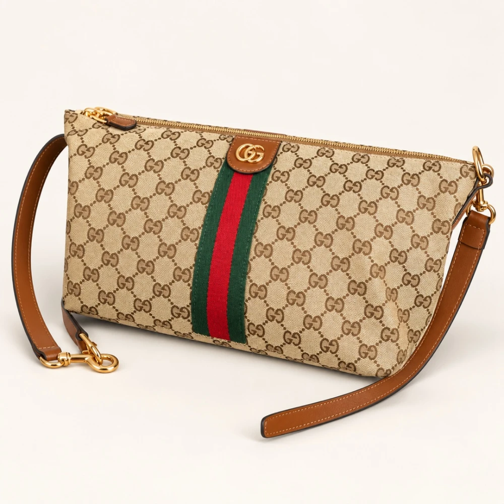 GG / Web Shoulder Bag / Beige Brown - image