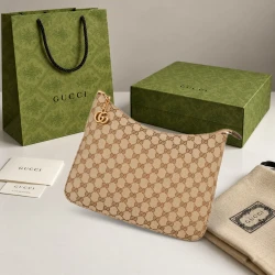 GG / Web Compact Tote / Beige Brown