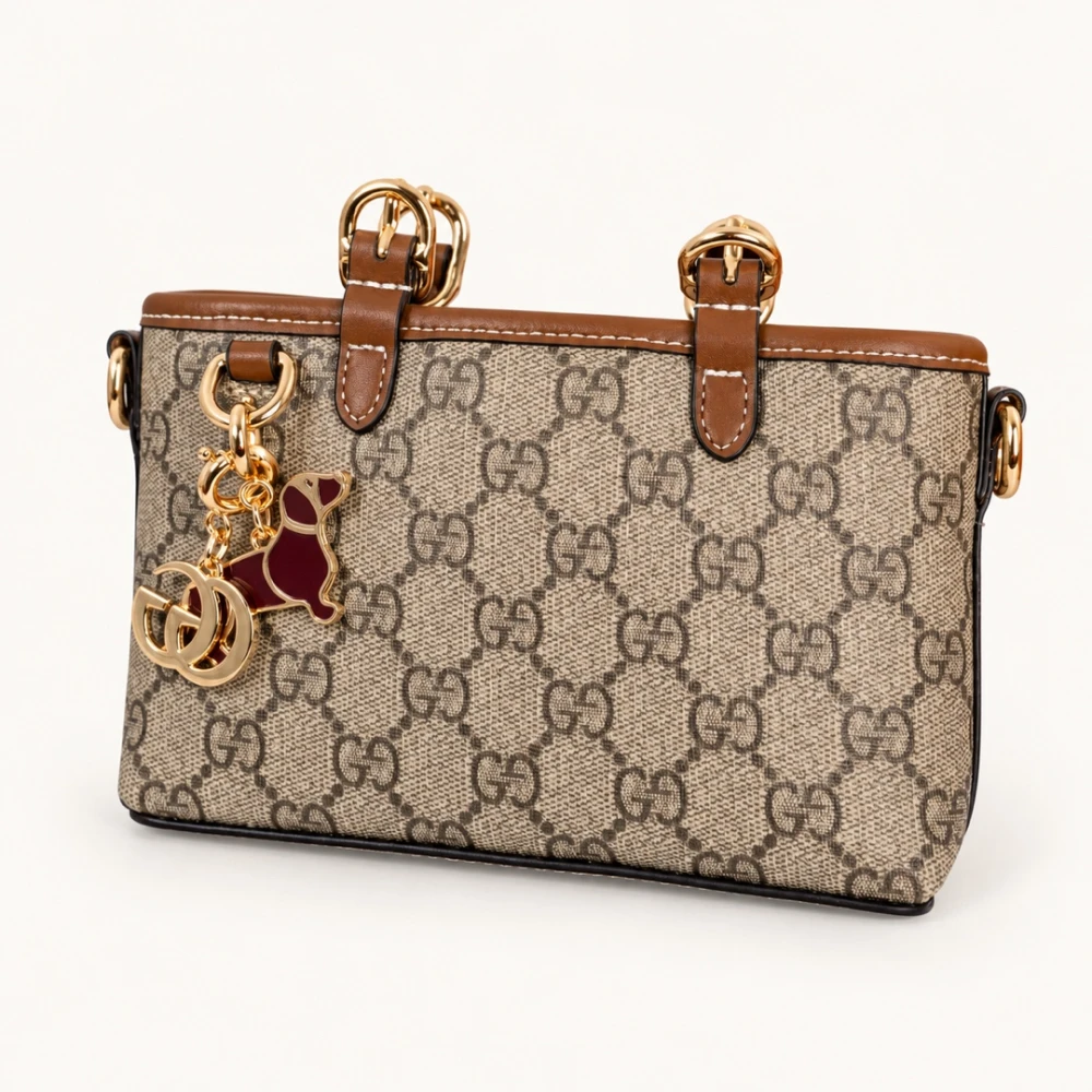 GG / Charm Shoulder Bag / Beige Brown - image