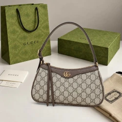 GG / Canvas Shoulder Bag / Beige Brown