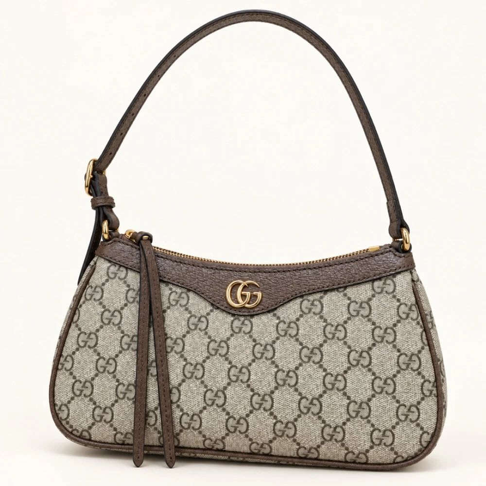 GG / Canvas Shoulder Bag / Beige Brown - image