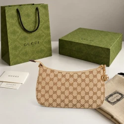 GG / Canvas Compact Shopper / Beige Brown