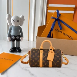 LV / Keepall Bandouliere Small Canvas / Monogram Brown