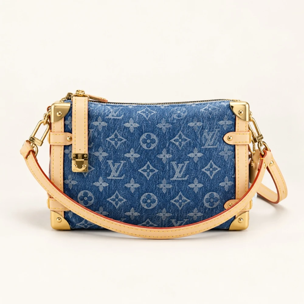 LV / Side Trunk Denim MM / Blue Denim - image