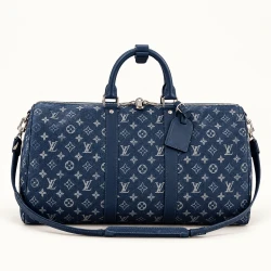 LV / Keepall Bandouliere Shadow Large / Dark Blue Monogram