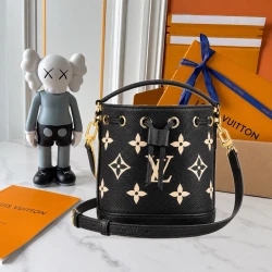 LV / Nano Noe Empreinte / Black and Cream Monogram