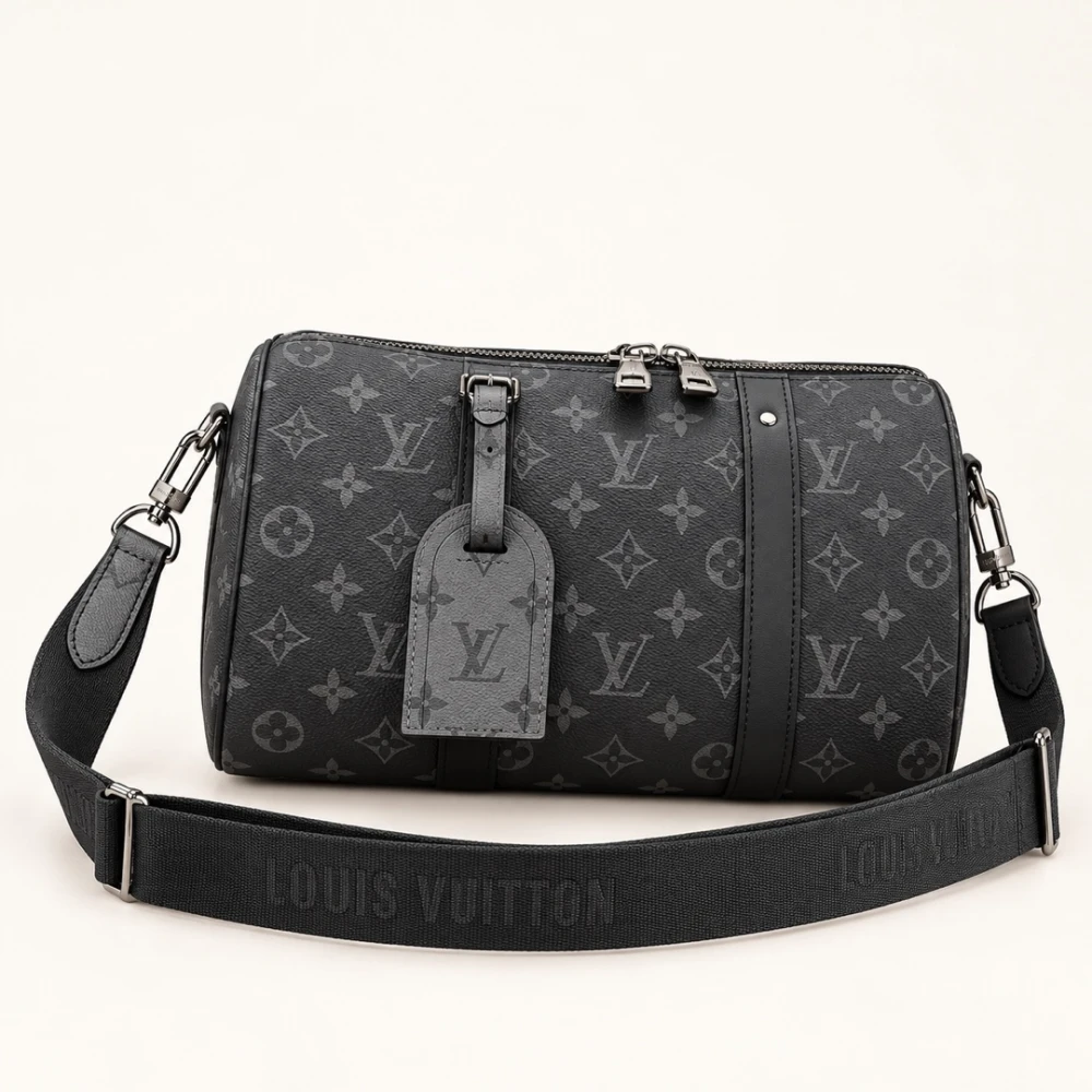 LV / City Keepall Eclipse / Black Monogram - image