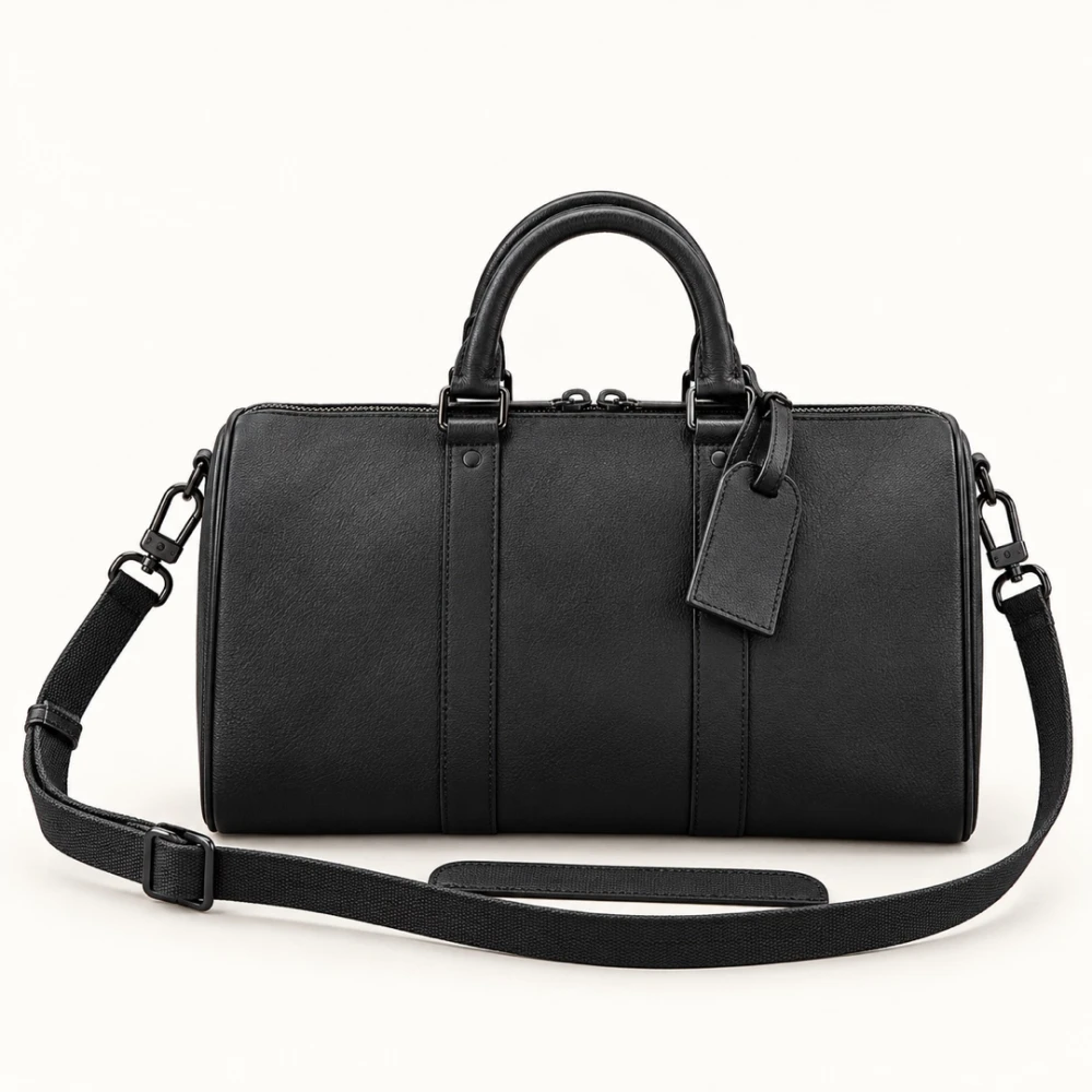 LV / Keepall Bandouliere Leather Small / Black - image
