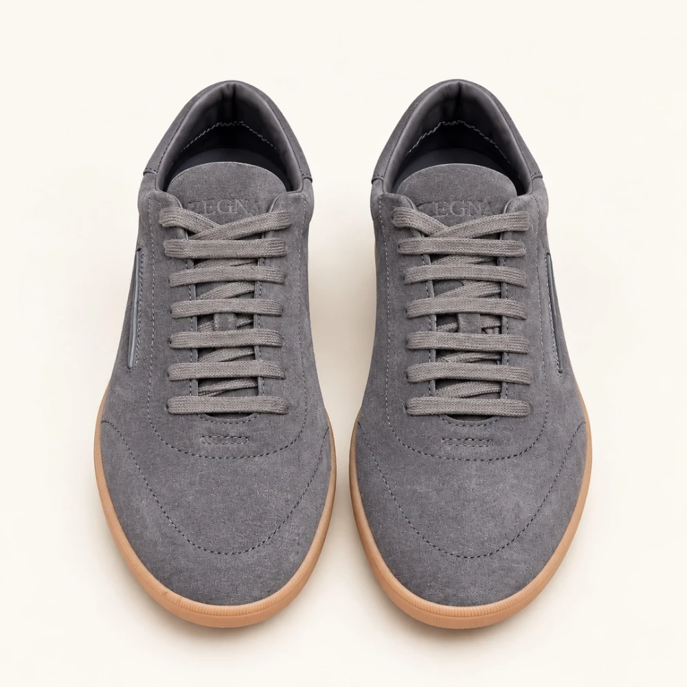 ZG / Suede Lace-Up Sneaker / Multicolor - image