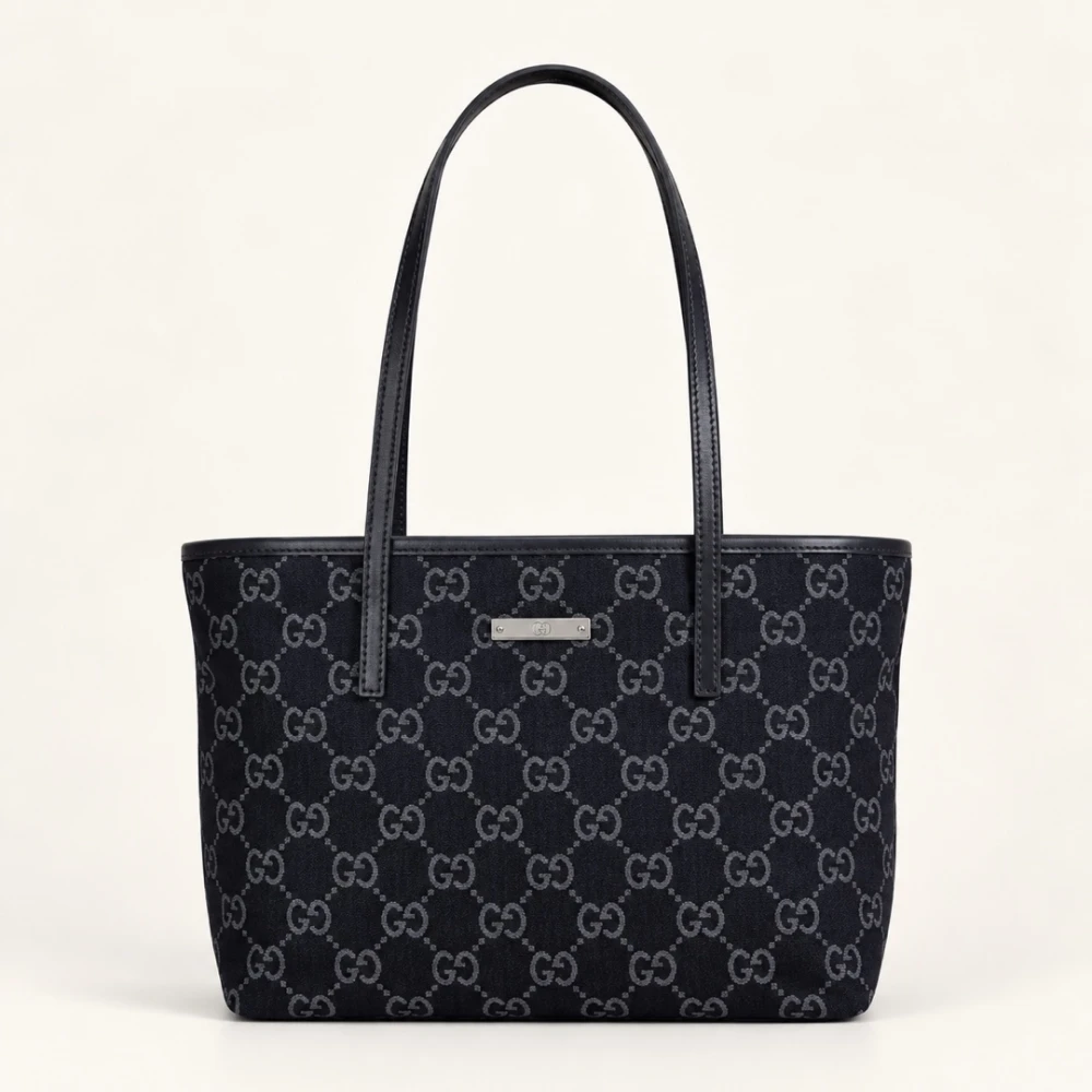GG / Tribeca Tote Small / Black Denim - image