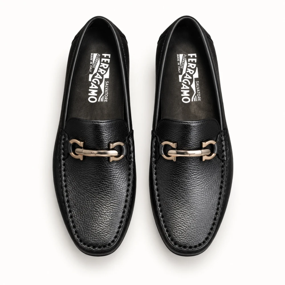 SF / Textured Bit Loafer / Black - image