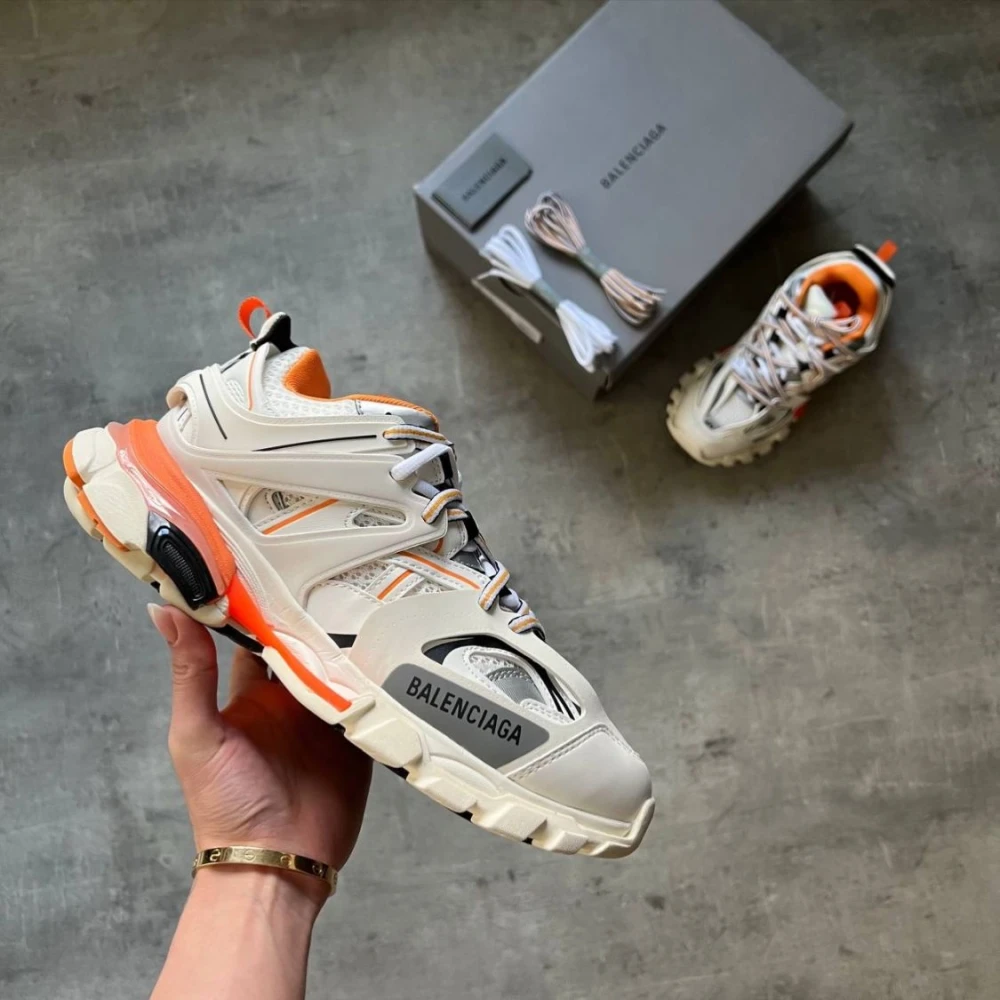 Balenciaga Track – White & Orange - image