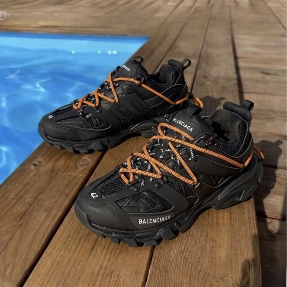 Balenciaga Track – Black & Orange - image
