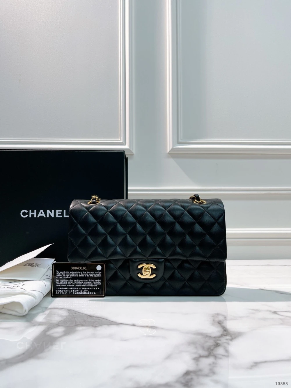 Chanel Classic Double Flap Bag – Black - image