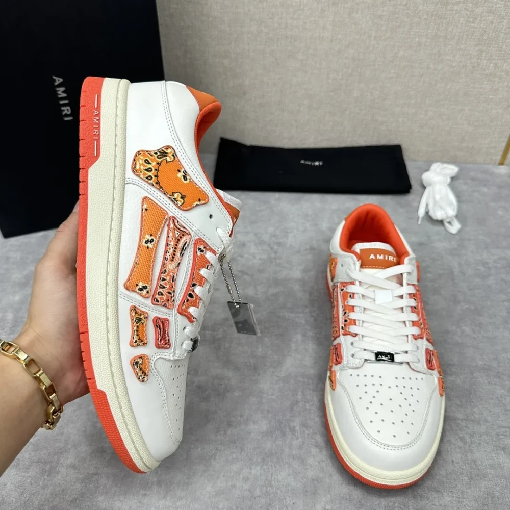 Amiri Skel Top Low "Orange Bandana" - image
