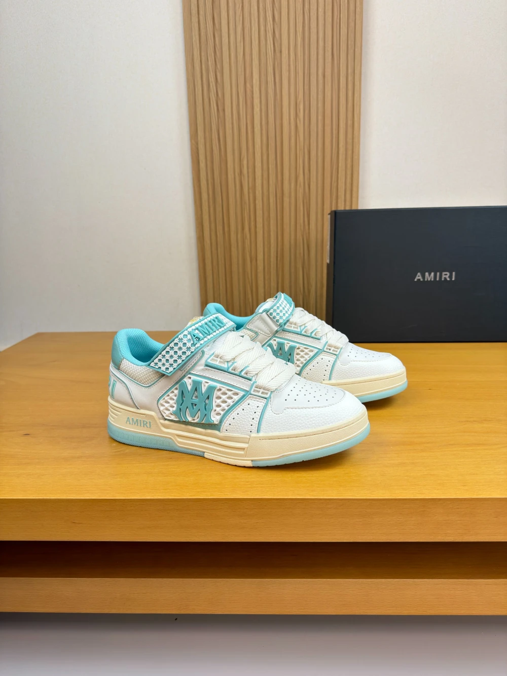 Amiri MA-1 Sneaker "White/Light Blue" - image