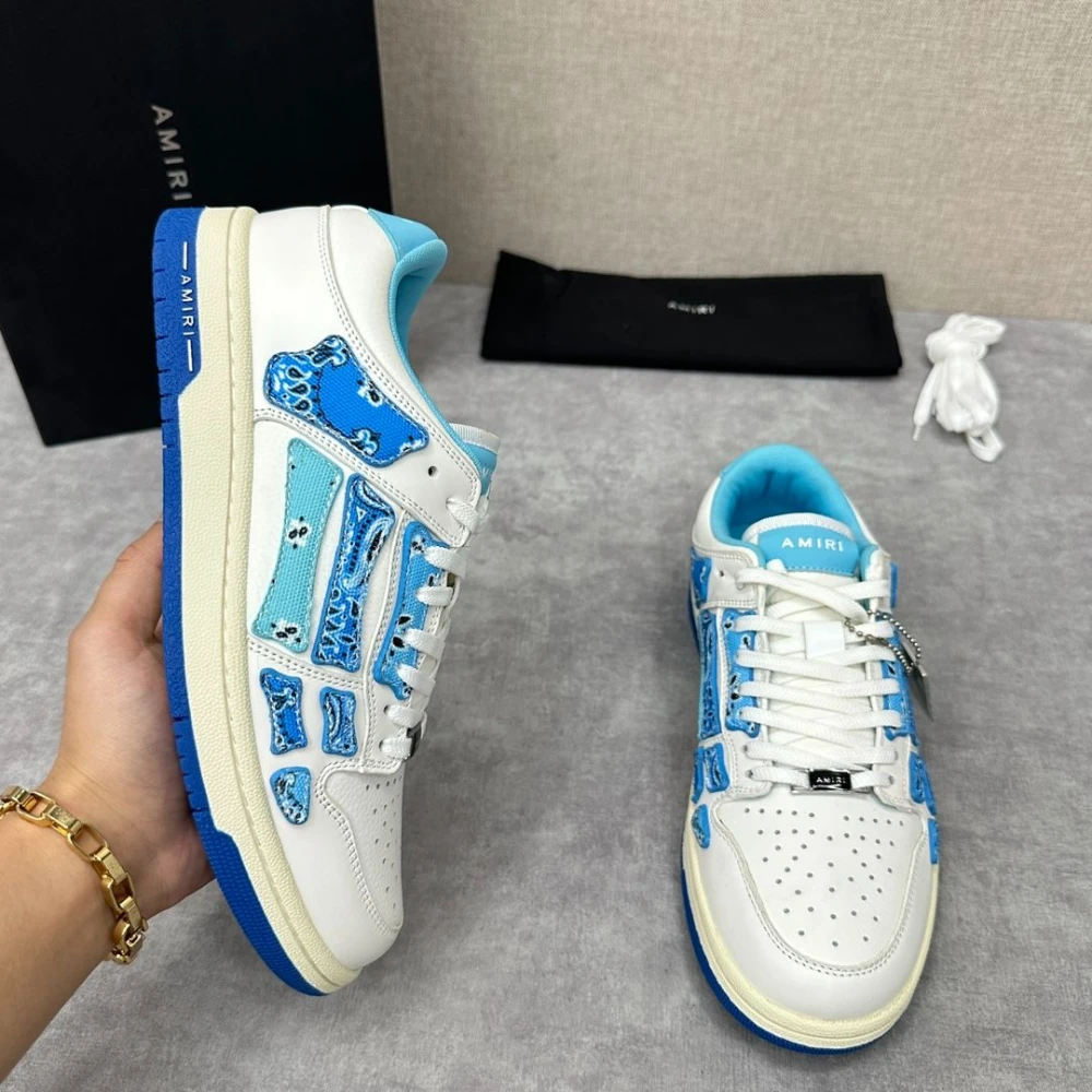 Amiri Skel Top Low "Blue Bandana" - image