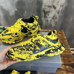 Balenciaga Track Sneaker "Black/Neon Yellow Laces"