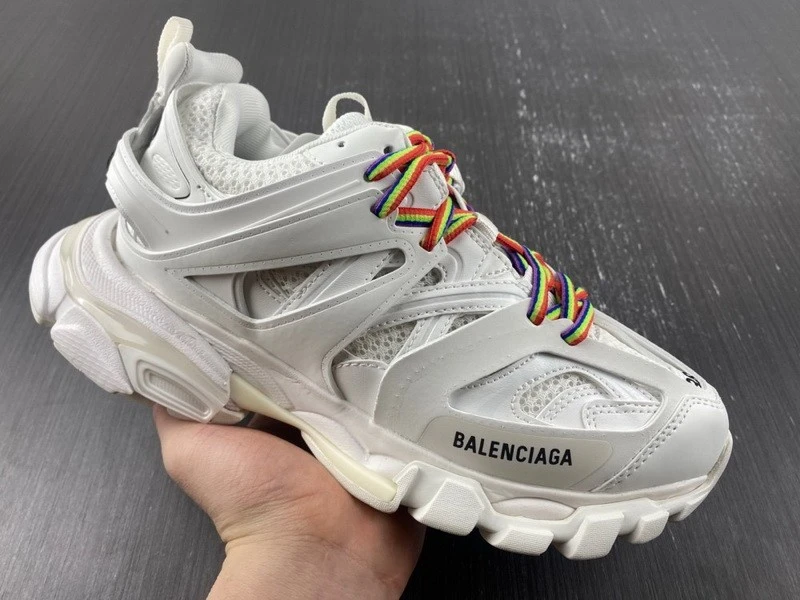 Balenciaga Track Sneaker "White/Rainbow Laces" - image