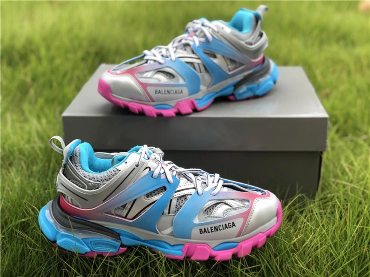 Balenciaga Track Sneaker "Silver/Blue/Pink" - image