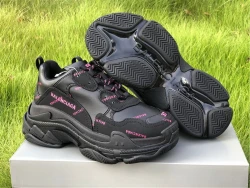 Balenciaga Triple S - Black/Lime/Dark Green