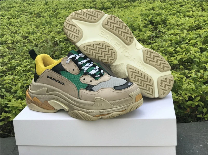 Balenciaga Triple S - Grey/Tan/Olive - image