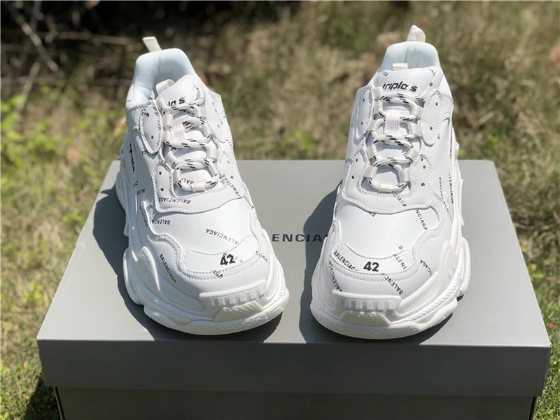Balenciaga Triple S - White/Grey/Cream - image