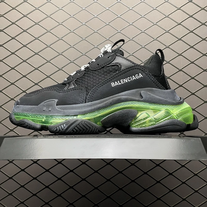 Balenciaga Triple S - Black/Dark Green/Grey - image